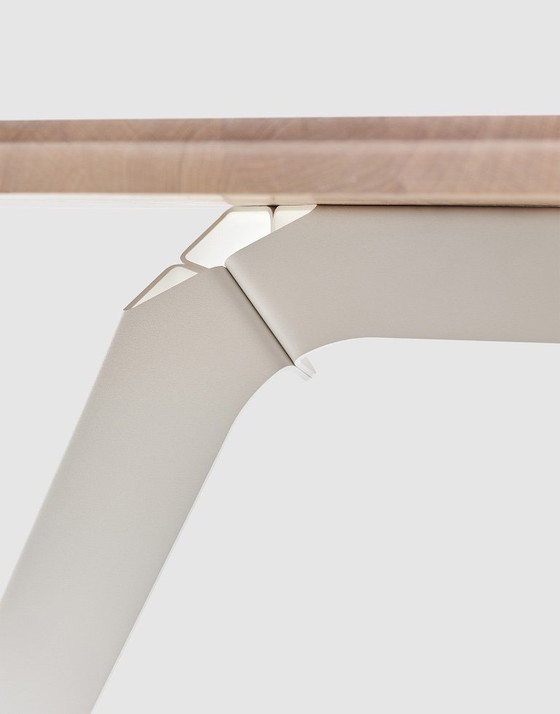 Image 1 of Table à manger Fold de Bas Vellekoop pour Puik Design, cadre blanc