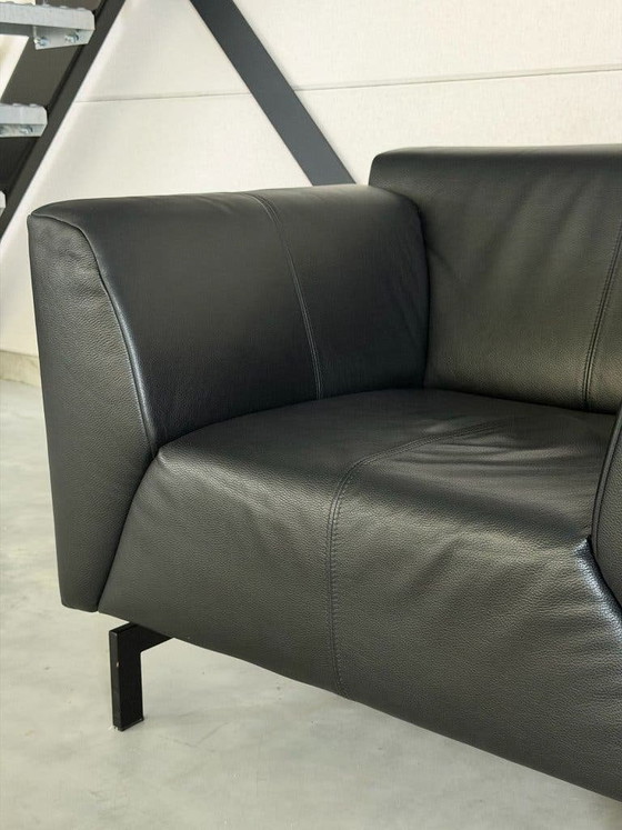 Poltrona Rolf Benz Linea - pelle nera – Poltrone, polished steel (photo 3 of 9)
