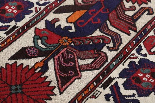 Tapis Afghan Kelim Deco Art tissé à la main Nouveau 373 x 80 cm