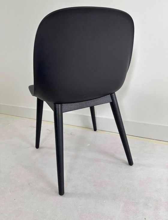 6x Muuto Fiber chaise en bois noir, Chaises de salle à manger (photo 2 sur 6)