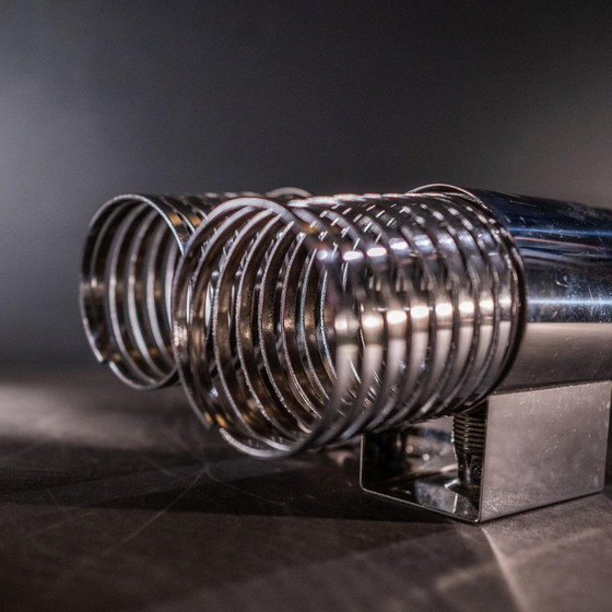 Space Age Spiral Spring Wall Lights in Chromed Steel, 1970s, Set of 2 – Design (photo 12 of 18)