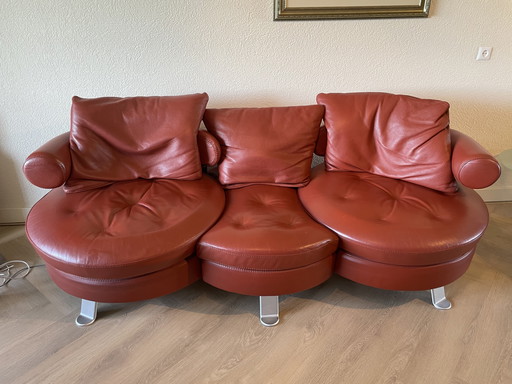 Formenti modular bench set terracotta