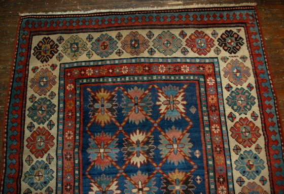 Image 1 of Alfombra antigua caucásica Talish hecha a mano, 131 cm x 271 cm (4,3' x 8,9'), década de 1880 - 1B514
