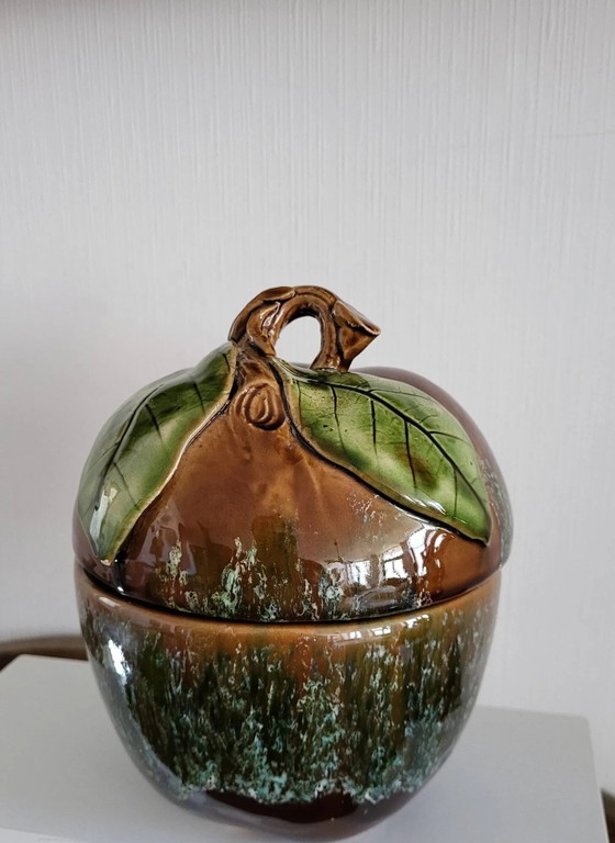 Abgedeckter Steinguttopf – Geschirr, Porcelain, Vintage (photo 11 of 11)