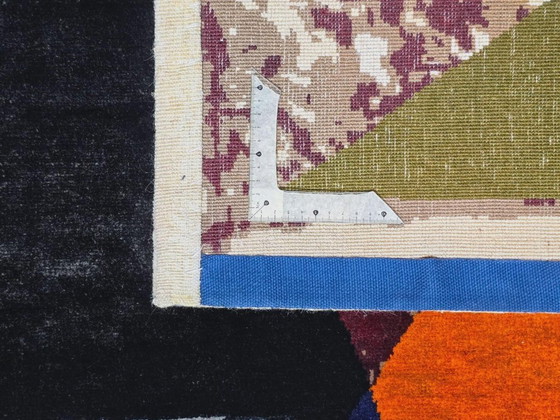 Alfombra Demi-Cercles de Sonia Delaunay – Lana de seda anudada a mano sobre algodón (200x300cm) – Wool (photo 8 of 10)