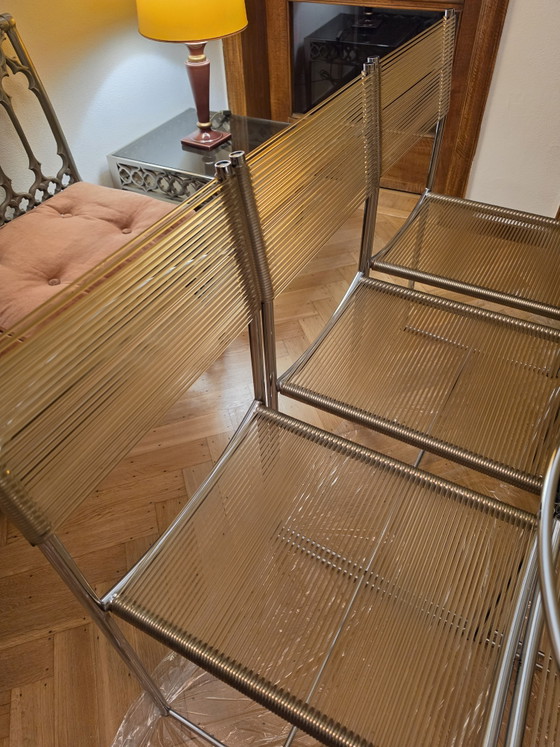 Set di 6 sedie originali "Spaghetti" (modello 101) di Giandomenico Belotti per Alias, anni '80. (photo 6 of 13)