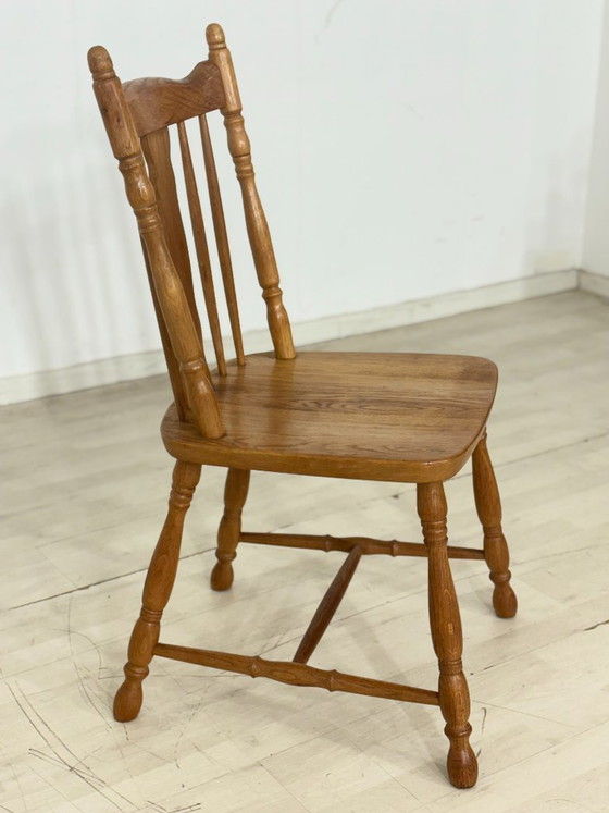 Image 1 of Très belle chaise / chaise de salle à manger de style campagnard / chaise de cuisine en bois / chaise d'entrée vintage