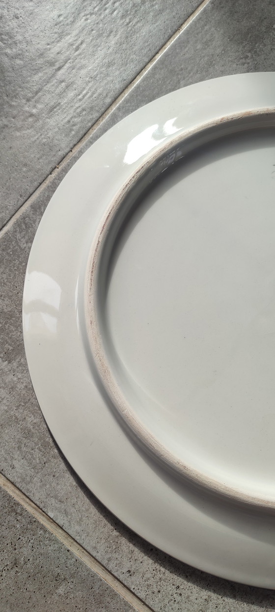 Image 1 of Große Wandplatte aus Majolika, signiert von Enrique Crespo, Artesania, 1970er Jahre