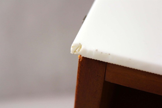 Image 1 of Modular Desks with White Glass Tops by Mojmir Pozar for Up Závody, 1960s, Set of 3