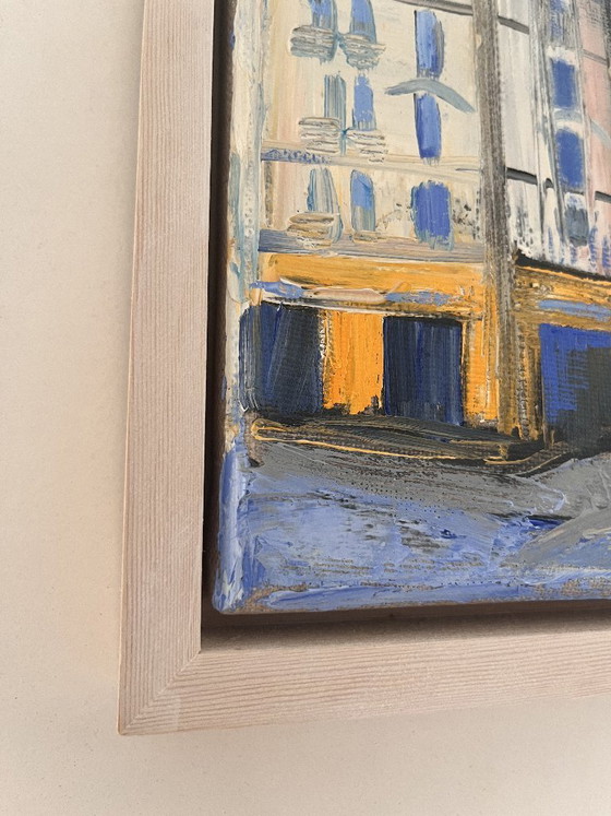 Small Painting - 20 x 20 - 'Paris' by Maja A Chris – Paintings & Drawings, Canvas (photo 7 of 10)