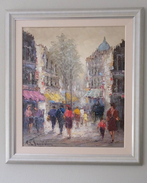 Peter Brouwer Original Painting, Oil on Canvas. – schilderijen tekeningen