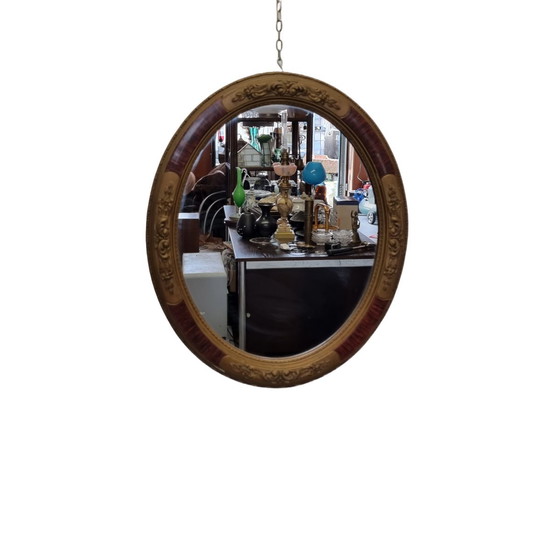 Image 1 of Vintage Oval Mirror