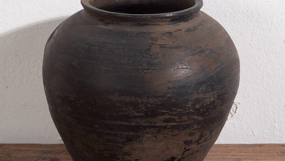 Vase ancien asiatique style wabi sabi (c.1900) #14 – Ceramic (photo 3 of 34)
