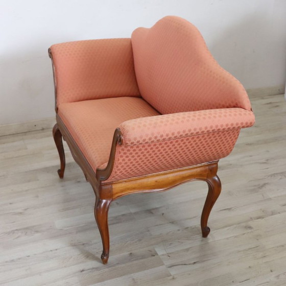 Piccolo Divano in Noce, Italia inizio XX secolo, Divani 2 posti, Legno, Multicolore (foto 14 di 18)
