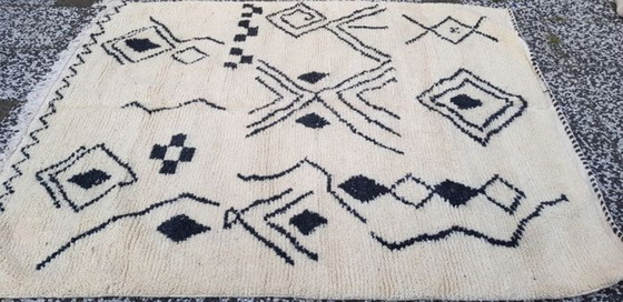 Image 1 of Handgeknoopt Berber tapijt wol 214x172cm