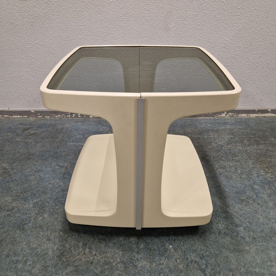 Image 1 of 70s bar cart coffee table drinks table spaceage
