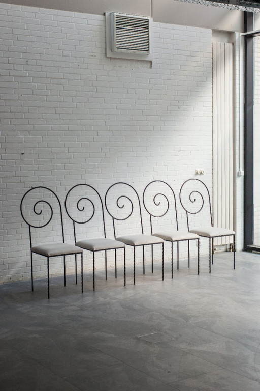 Suspiral chairs by Luigi Serafini for Sawaya & Moroni, Italy, 1980s