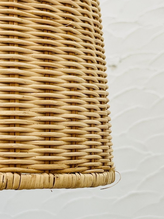Vintage Ikea Wicker Pendant Light, Bohemian Chic Style – Pendant lamps, Bamboo (photo 8 of 12)