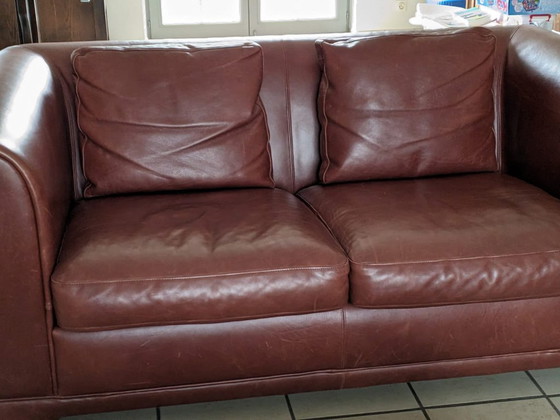 Magnifique ensemble lounge 3 places + 2 places en cuir marron de Machalke – Canapés, Leather (photo 3 of 5)