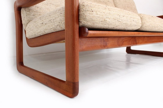 Image 1 of Come nuovo! Divano Holstebro di design danese di metà secolo, in teak massello, lana vergine di prima qualità, condizioni da esp