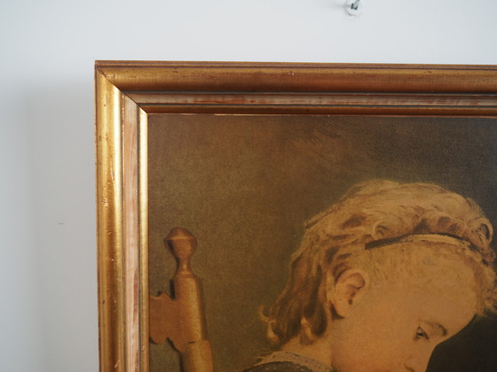 Image 1 of Tableau "Le portrait de la jeune fille", design scandinave, 19e siècle, par Albert Anker