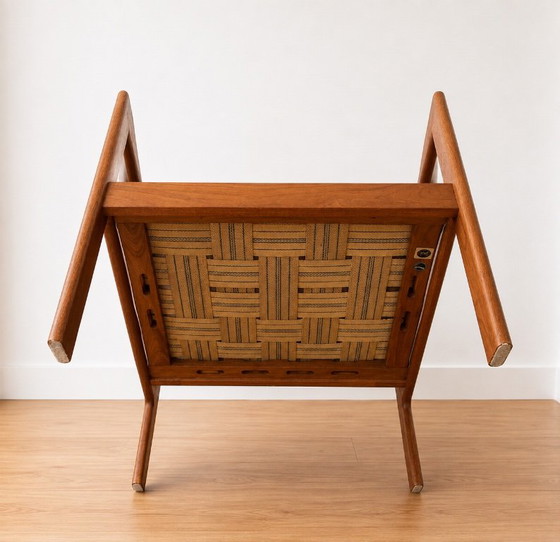 VINTAGE DANISH ILLUM WIKKELSØ TEAK LOUNGE CHAIR MODEL 20 – Armchairs, Leather (photo 11 of 12)
