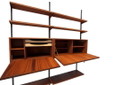 Vintage Teak Wall Unit by Kai Kristiansen for FM Mobler, 1960s  -  21 parts