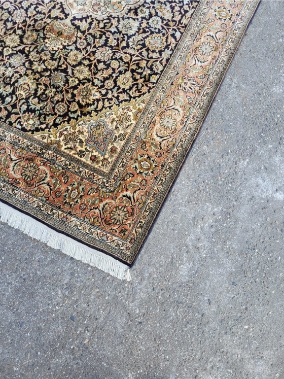 Image 1 of Noble tapis d'Orient noué à la main, pièce unique pich en 100 % soie | soie du Cachemire | 194 x 125 cm
