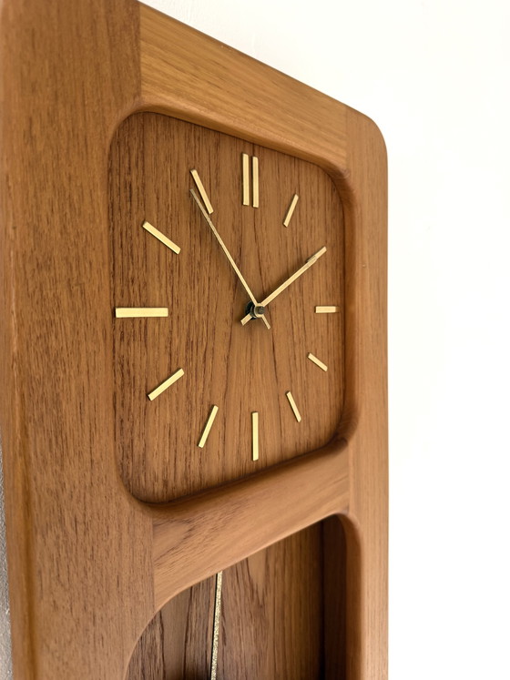 Image 1 of Vintage teak wall clock, DANclock ‘70