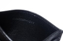 Tarjetero de piel negra Saint Laurent con logo