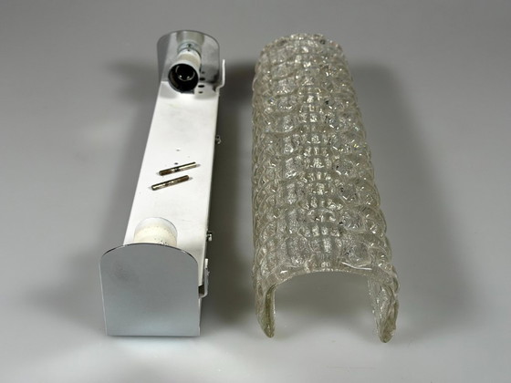 Image 1 of 60er 70er Jahre Wandleuchte Wandlampe Wall Sconce Eis Glas Space Age Design