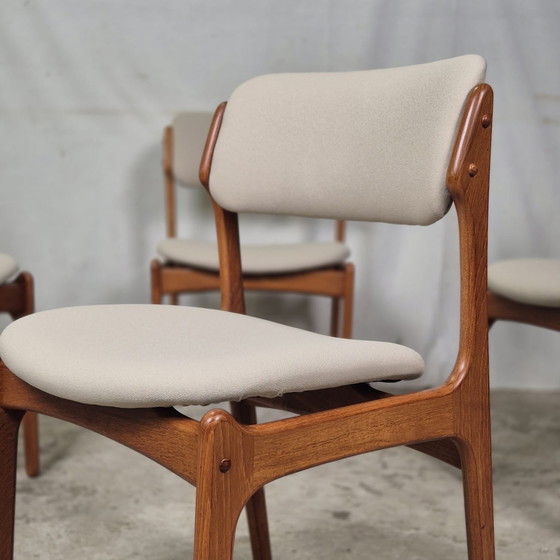 Image 1 of 4x Erik Buch model 49 dining chair, Vintage Danish teak 60's