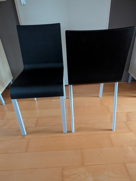 2x Sedia Vitra 03 Maarten van Severen Antracite, Sedie da pranzo, Metallo, Plastica, Nero (foto 3 di 5)