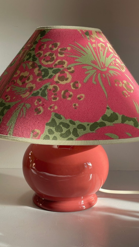 Image 1 of Vintage Ceramic Leopard Lamp