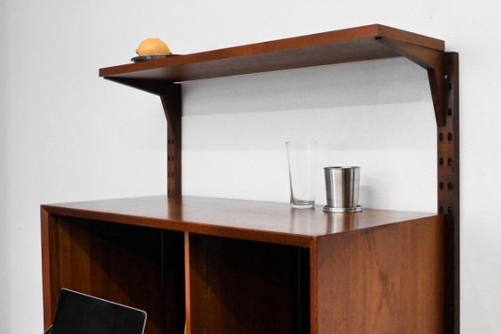 1/1 Poul Cadovius Royal System Secretary Bar Teak 60s, Wall cabinet, Wood, Brown (photo 9 of 12)