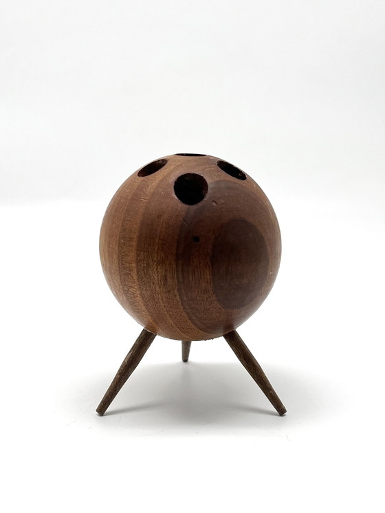 Carl Auböck Modello 4661 attribuito – Portacandele vintage in legno, Vienna circa 1955 – Auböck attr., Wood (photo 7 of 11)