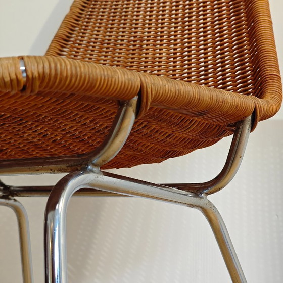 Image 1 of Sedia vintage in vimini Dirk van Sliedregt