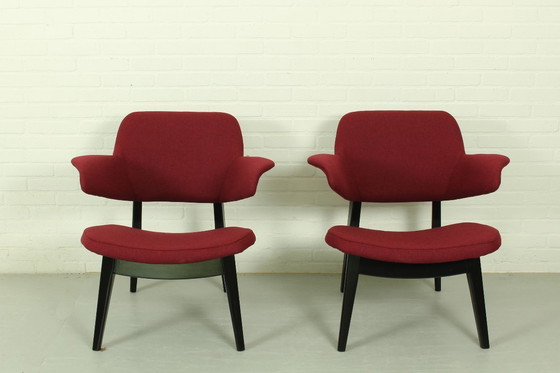 Image 1 of Coppia di poltrone lounge di Louis van Teeffelen per Wébé – stile olandese Mid-Century Modern (anni '60)