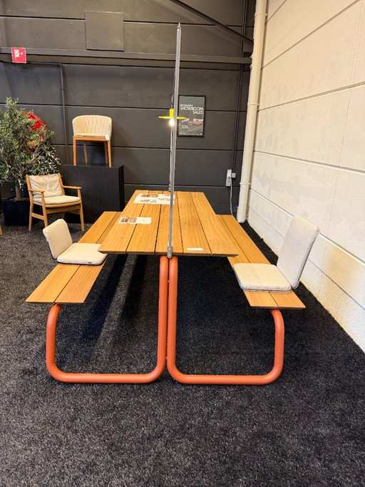 Wünder - Table moyenne 285 x 166 x H 73 cm, Brun cuivré – tuintafels (photo 2 of 7)