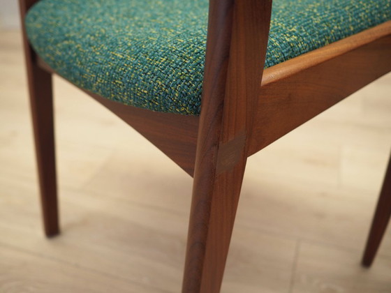 Image 1 of Set van twee teakhouten stoelen, Deens ontwerp, jaren 1970, productie: Denemarken
