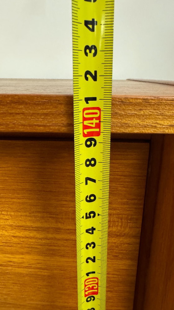 Image 1 of Vintage teak highboard, tall cabinet