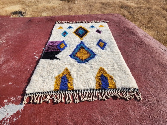 Image 1 of Tappeto vintage marocchino Beni Ourain 250 x 150 cm – Tappeto berbero in lana tessuto a mano