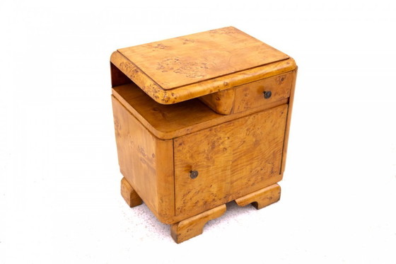 Image 1 of Pareja de mesillas de noche, Polonia, años 30.