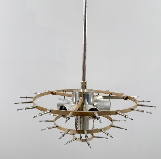 Image 1 of Mid Century Lustre/plafonnier de Kinkeldey, Allemagne, années 1970