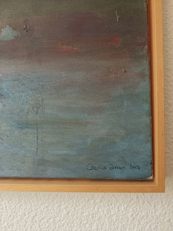 Olieverf schilderij "Stormy weather" – Dipinti e disegni, Tela (photo 3 of 5)