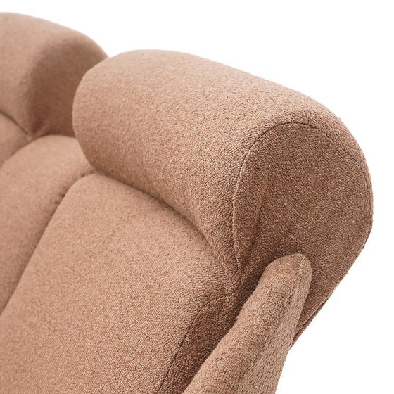 Image 1 of Divano a 2 posti in bouclé nocciola, anni '50