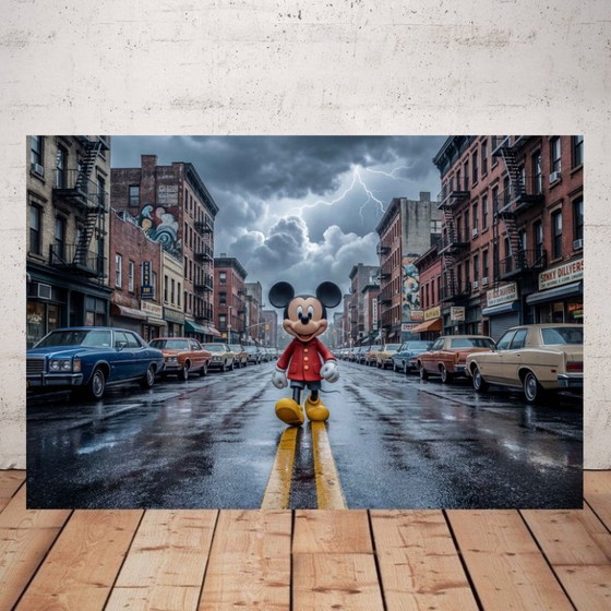 Image 1 of Photo printed on plexiglass or aluminum / limited edition / Signed / Mickey in the Bronx