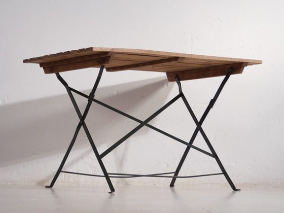 Tavolo pieghevole da esterno antico (c.1920) #30 – Tavoli da giardino, Iron, Rustic (photo 17 of 40)