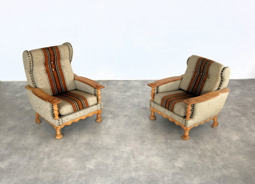 2 fauteuils de style brutaliste