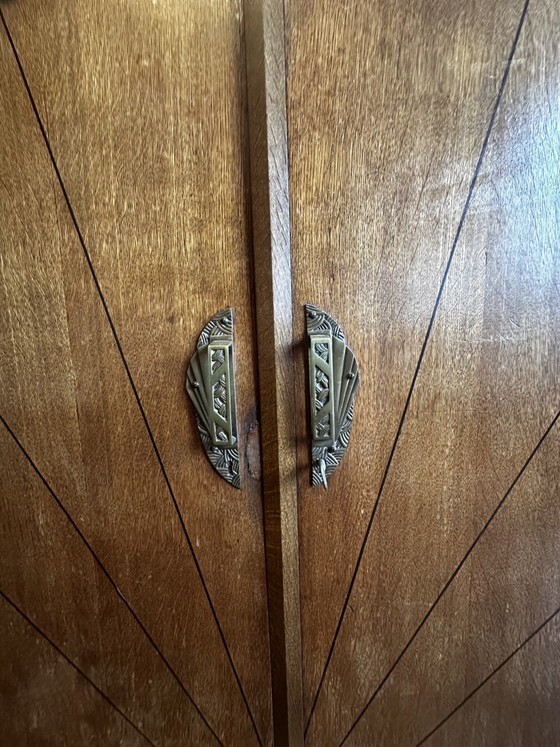 Mueble Art Decó con tapa de mármol – Armarios de almacenamiento, Wood, Marble (photo 4 of 7)